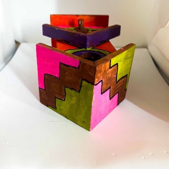 New Hand Painted & Handcrafted Double Hole Custom Birdhouse Home Decor - Picture 4 of 15